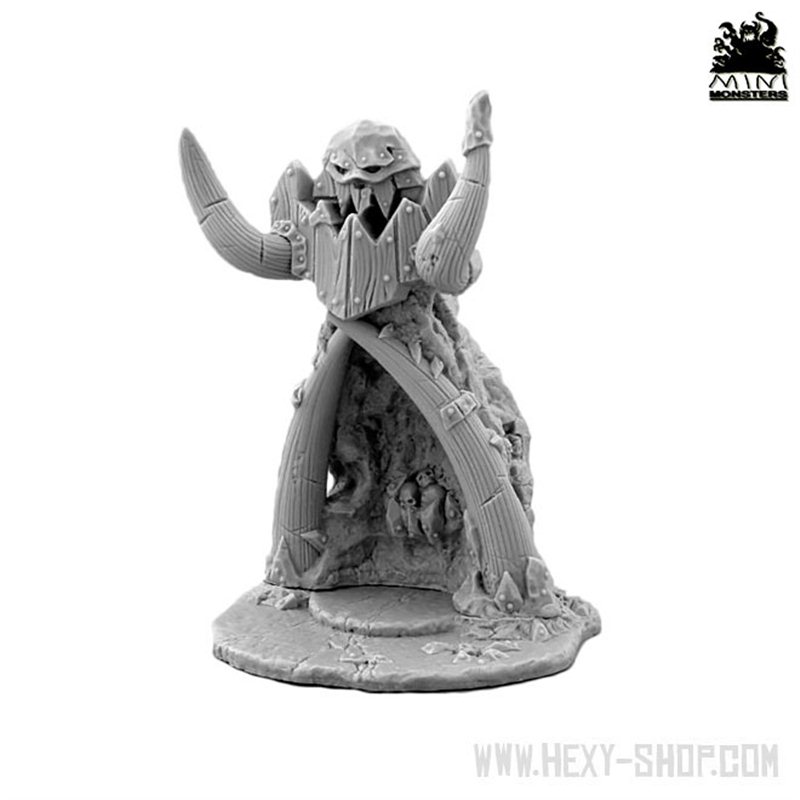 - UNPAINTED Scenery Wargame Orc Boss House 10mm ES235 