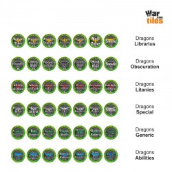 Space Warriors Tokens Set - Dragons